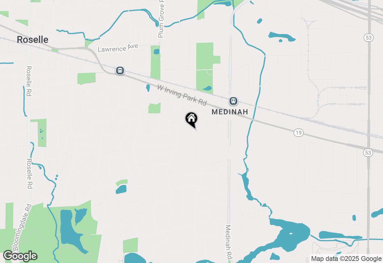 Map of 6N654 Harvey Road, Medinah, IL 60157