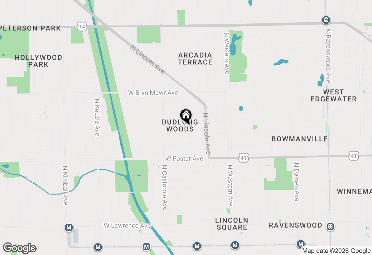 Map of 2639 W Balmoral Avenue #2W, Chicago, IL 60625