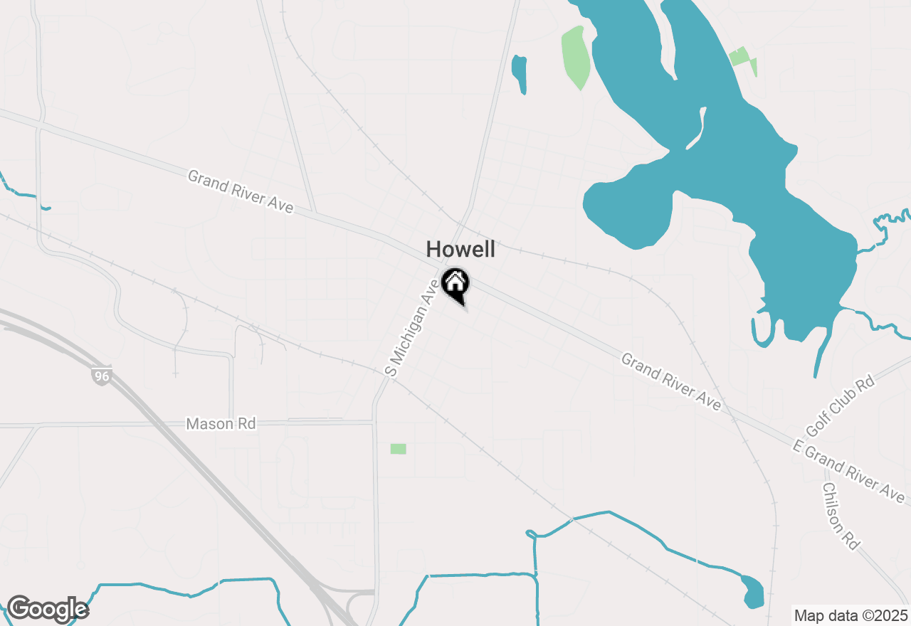 Map of 216 E Washington Street, Howell, MI 48843