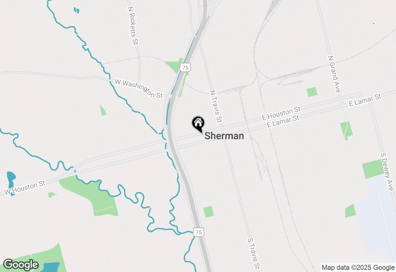 Map of 326 W Houston Street, Sherman, TX 75090