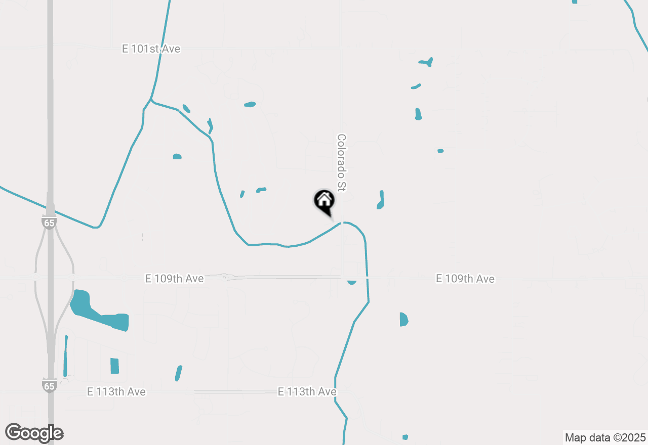 Map of 10633 Colorado Street, Crown Point, IN 46307