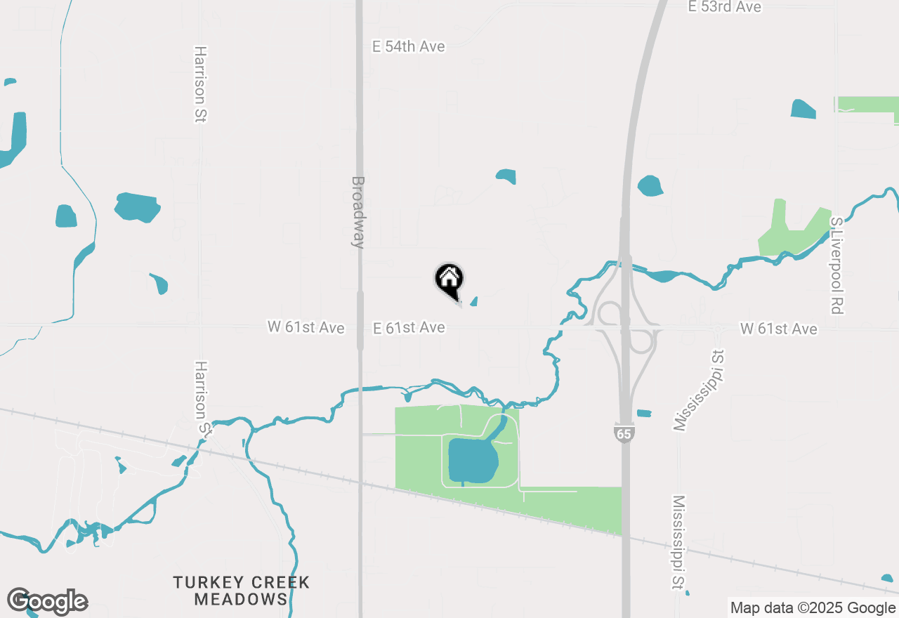 Map of 411 E 60th Drive, Merrillville, IN 46410