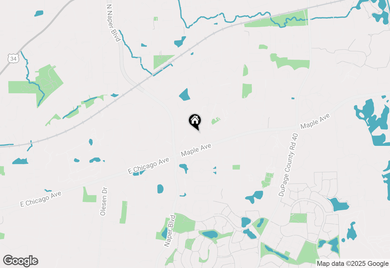 Map of 24W660 Lakewood Drive, Naperville, IL 60540