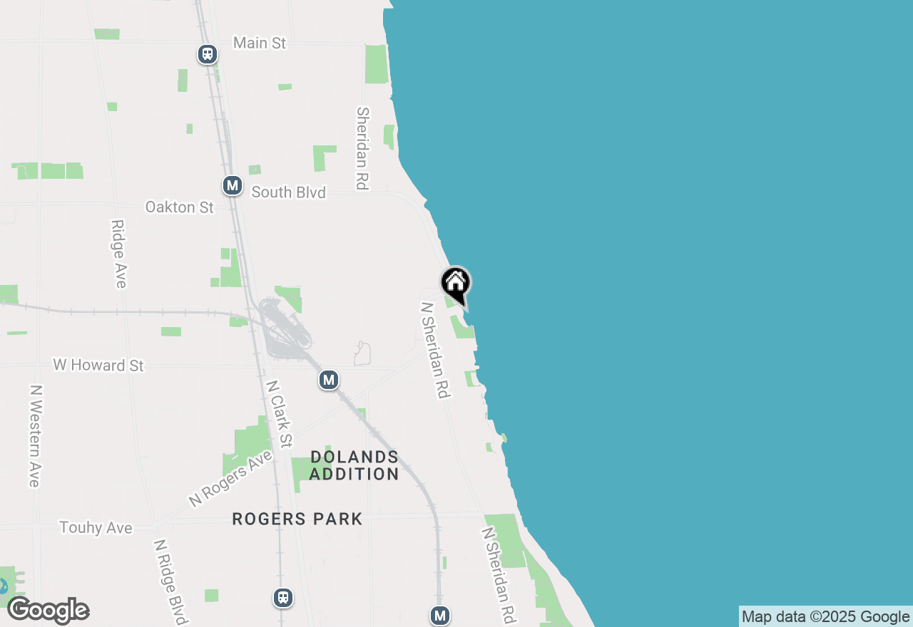 Map of 7729 N Eastlake Terrace #2W, Chicago, IL 60626