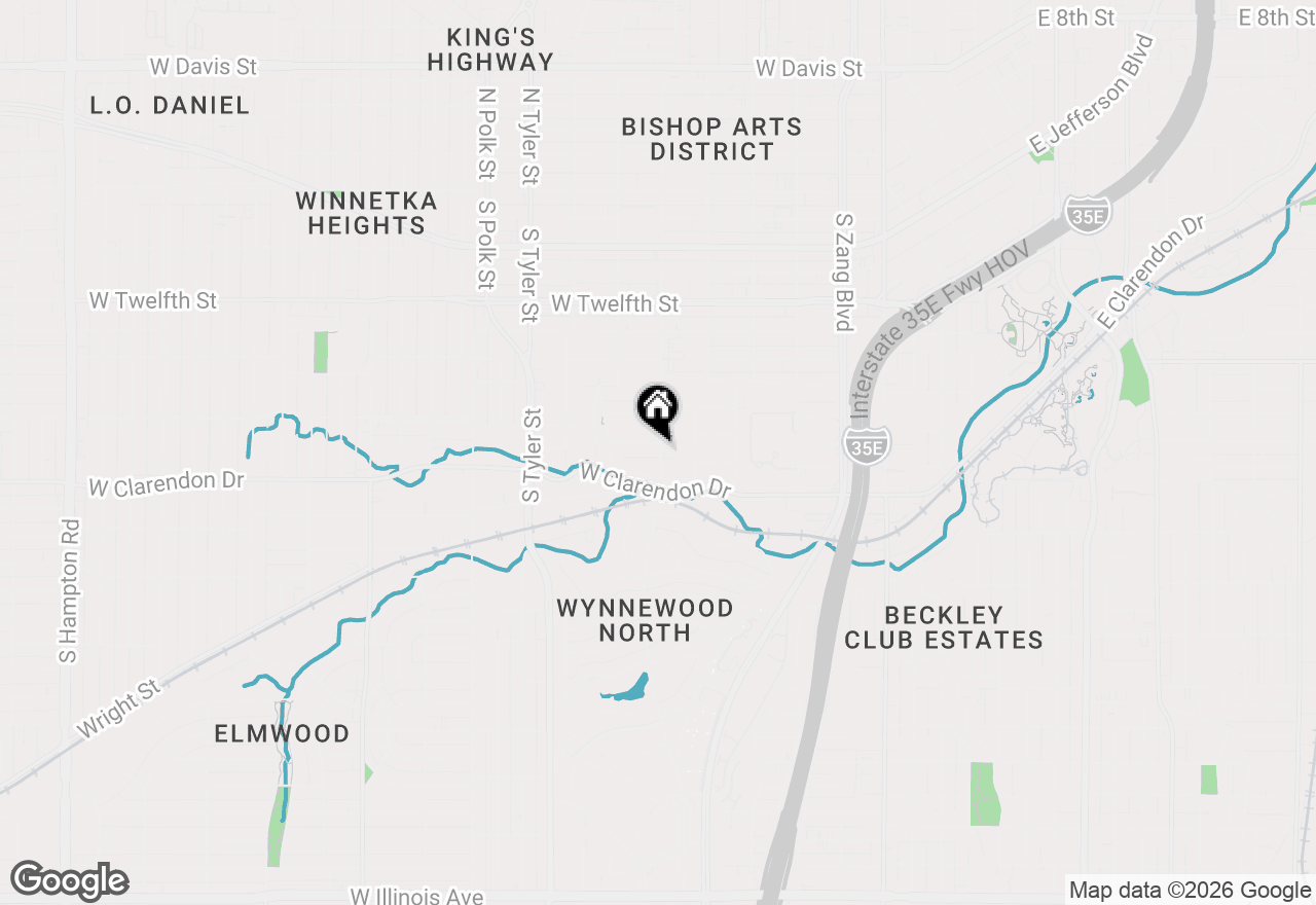 Map of 602 Brooks Avenue, Dallas, TX 75208