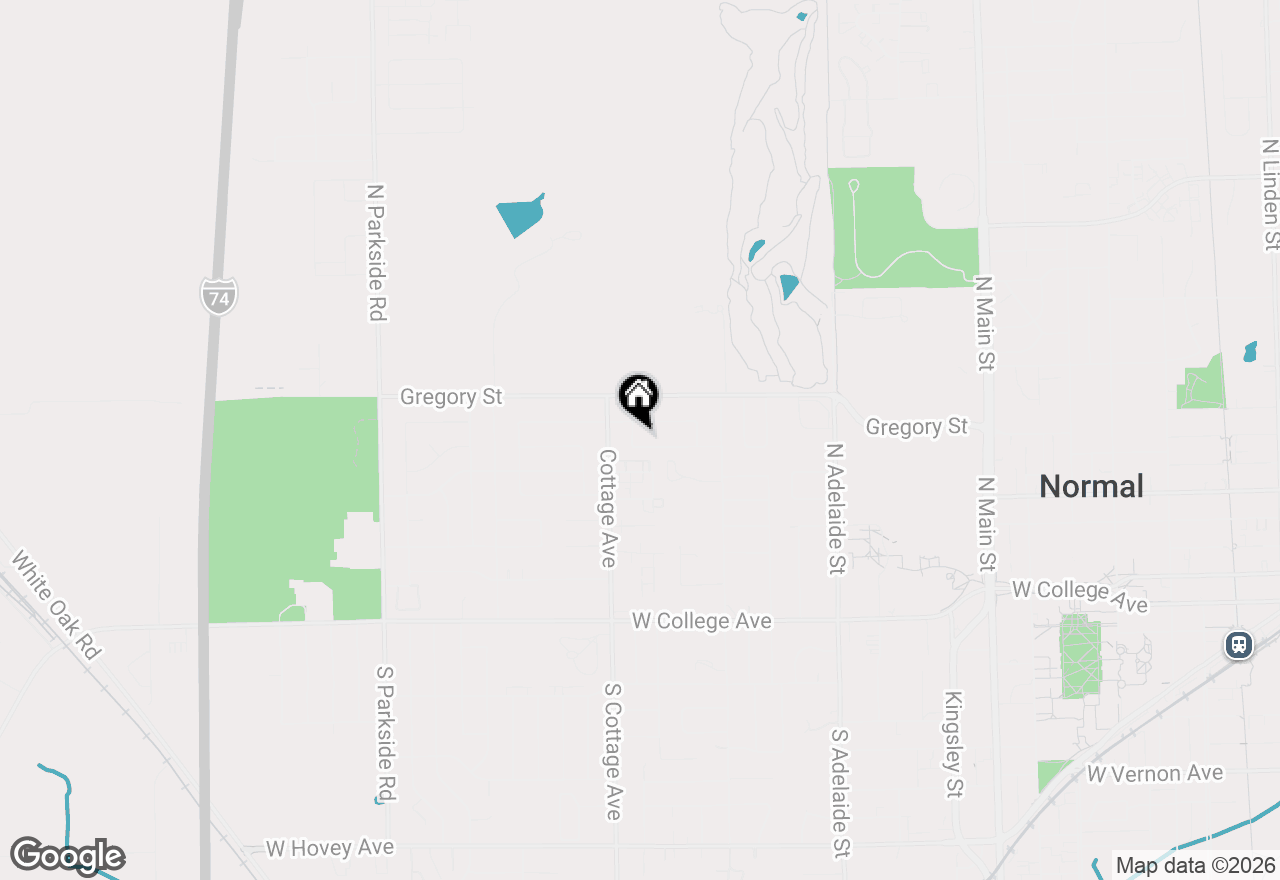 Map of 1018 Porter Lane, Normal, IL 61761