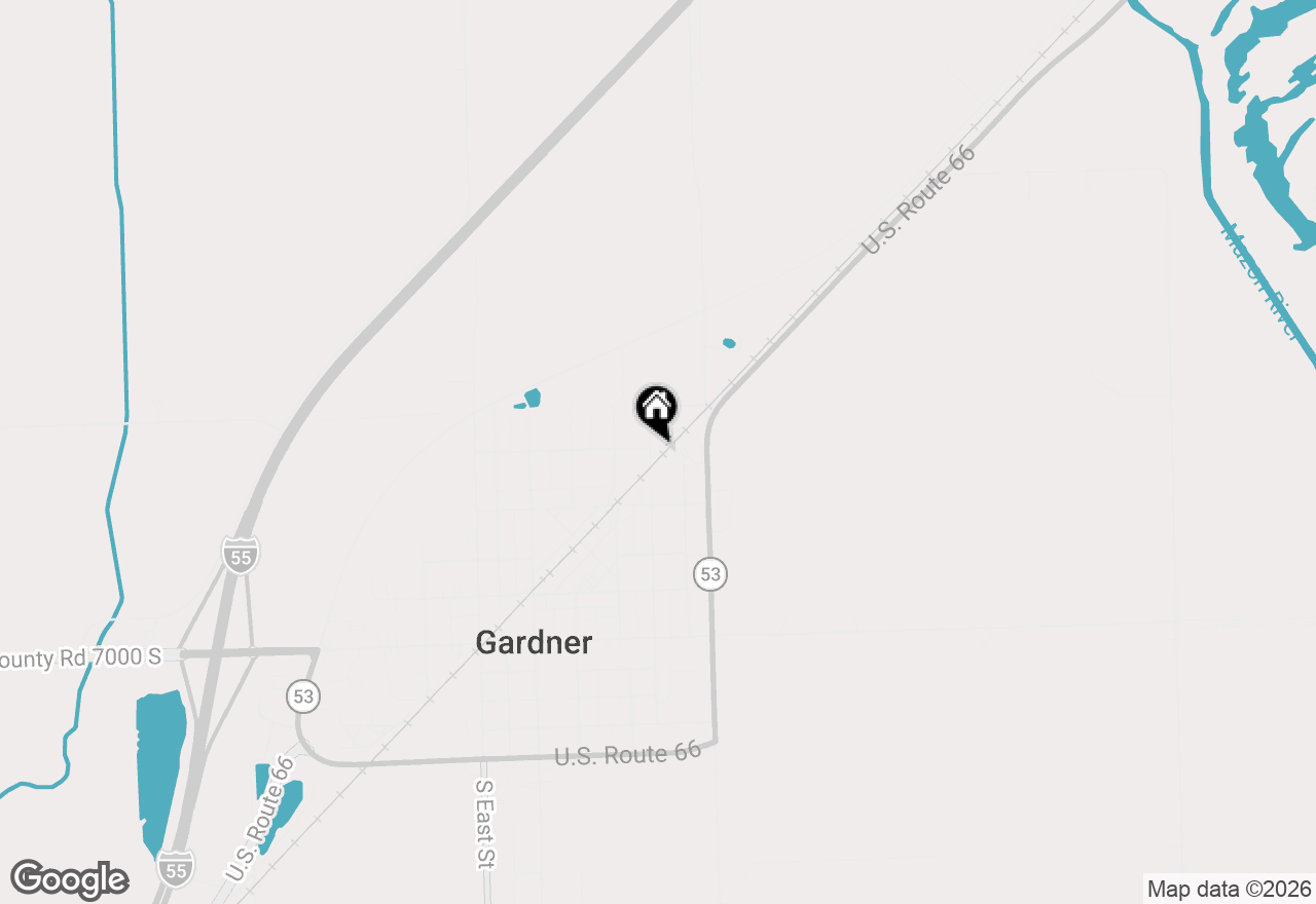 Map of 414 N Pine Street, Gardner, IL 60424