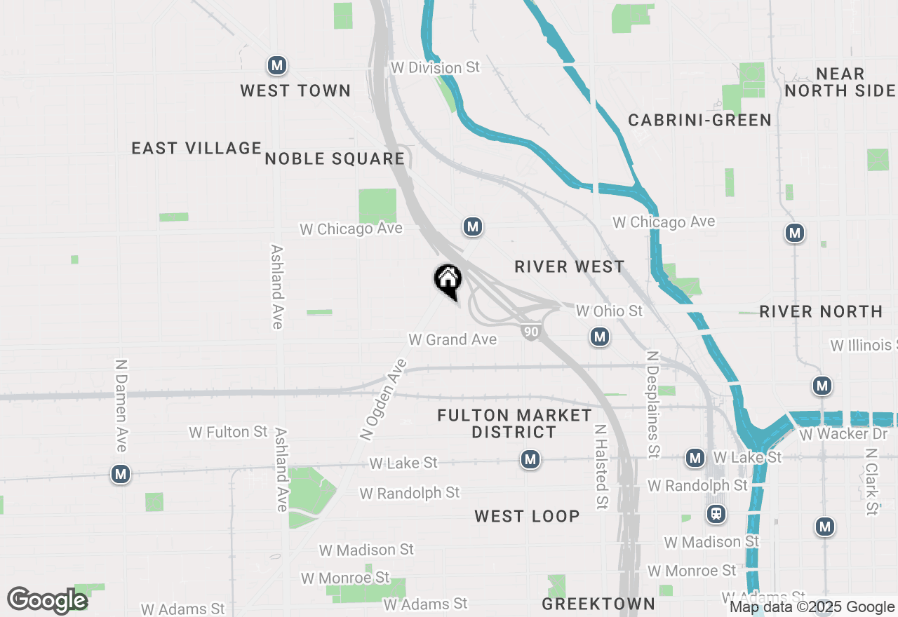 Map of 1156 W Ohio Street #4E, Chicago, IL 60642