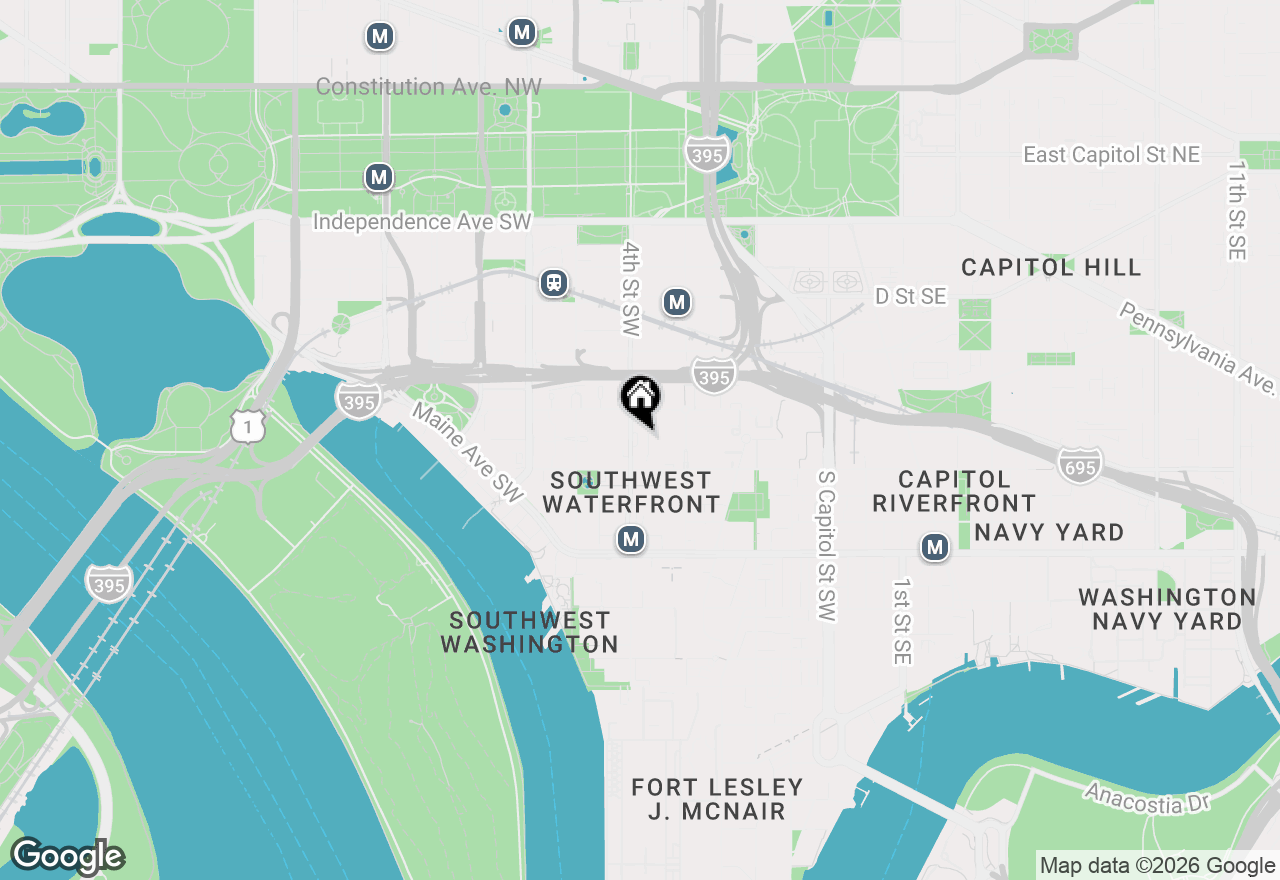 Map of 800 4th Street Sw #S809, Washington, DC 20024
