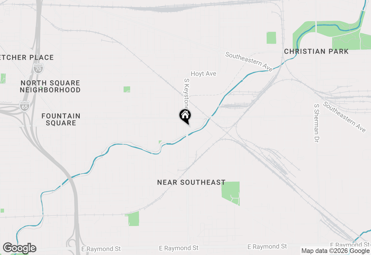 Map of 1142 S Keystone Avenue, Indianapolis, IN 46203