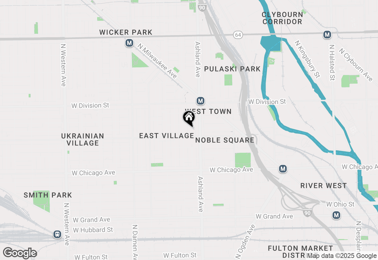 Map of 1022 N Marshfield Avenue #3, Chicago, IL 60622