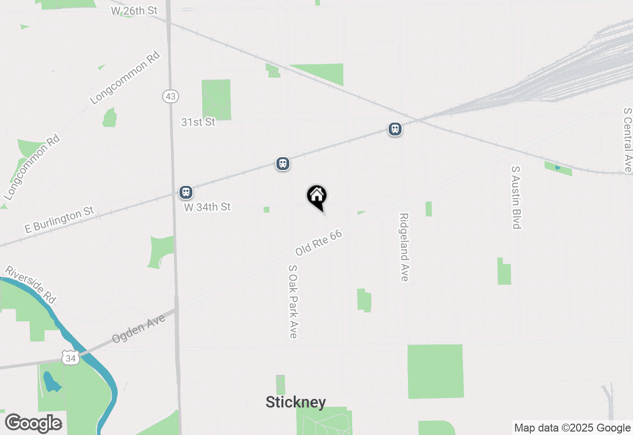 Map of 3418 Wesley Avenue, Berwyn, IL 60402