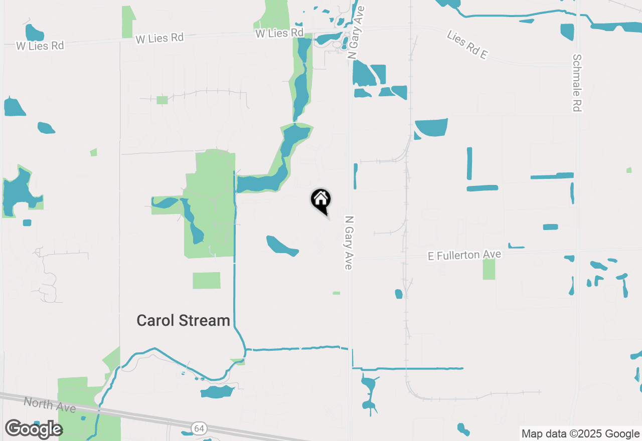 Map of 128 Pebblecreek Trail, Carol Stream, IL 60188