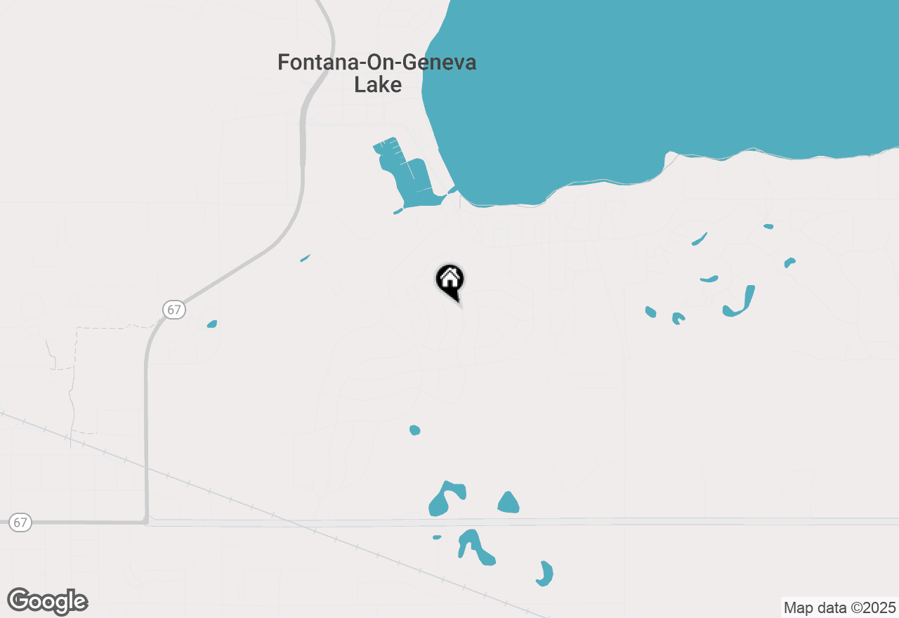 Map of 821 Van Slyke Dr, Fontana, WI 53125