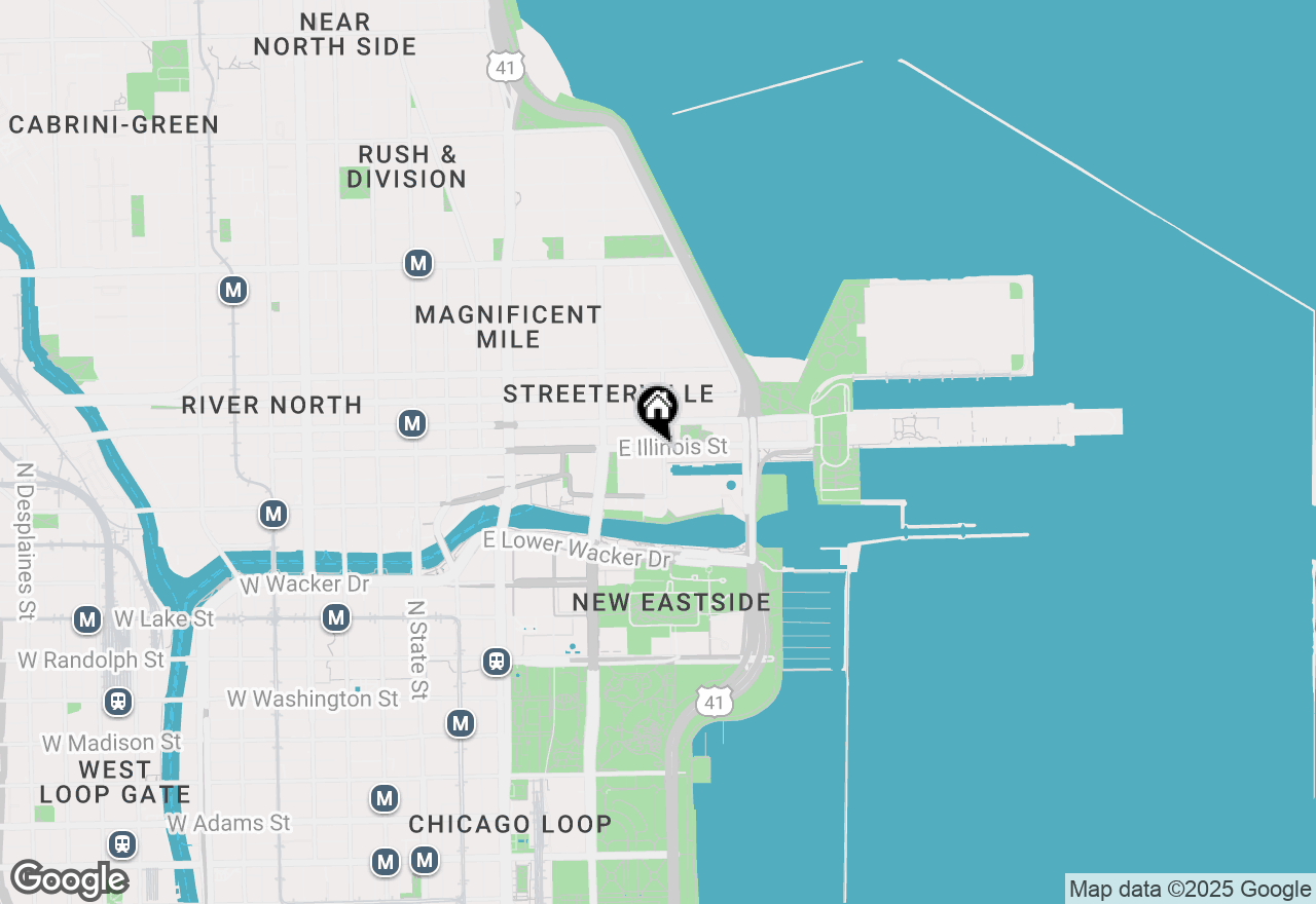 Map of 355 E Illinois Street, Chicago, IL 60611