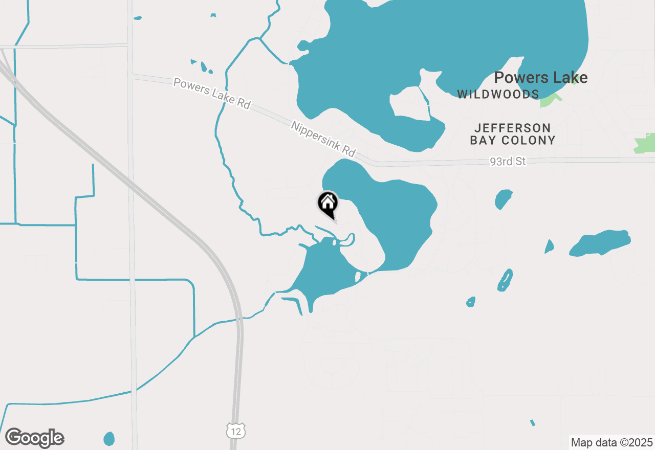 Map of N1189 Tombeau Rd, Genoa City, WI 53128
