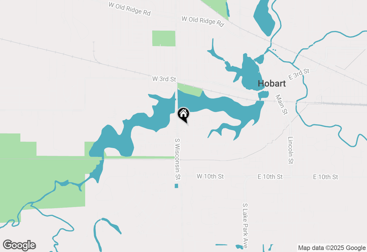 Map of 638 S Washington Street, Hobart, IN 46342