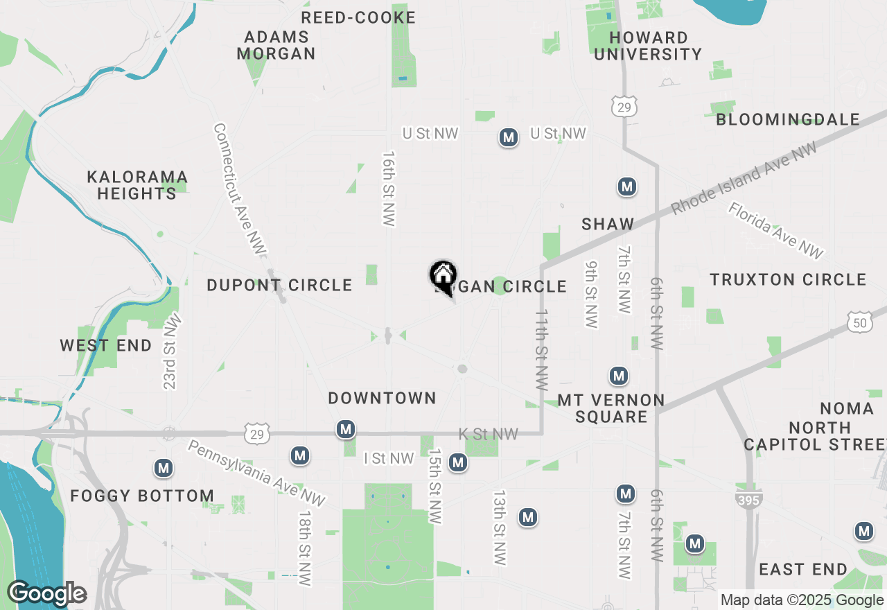 Map of 1427 Rhode Island Avenue Nw #202, Washington, DC 20005