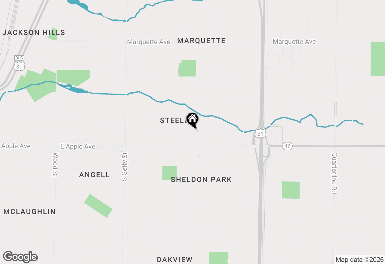 Map of 1193 Amity Avenue, Muskegon, MI 49442