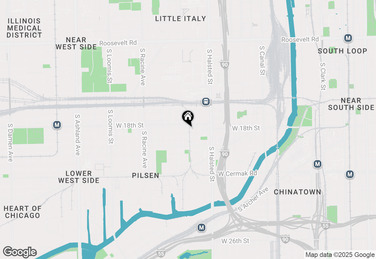 Map of 946 W 18th Place, Chicago, IL 60608