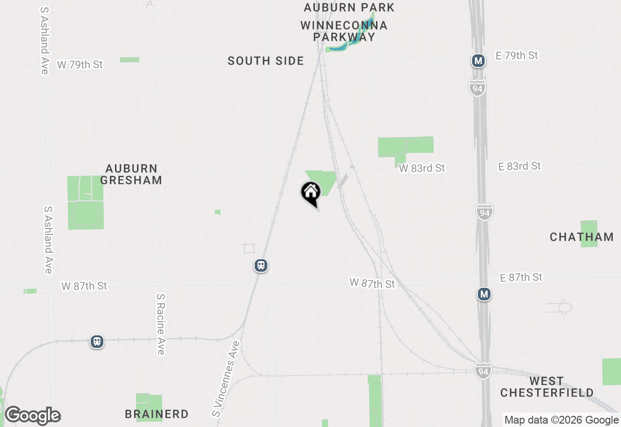 Map of 8426 S Kerfoot Avenue, Chicago, IL 60620