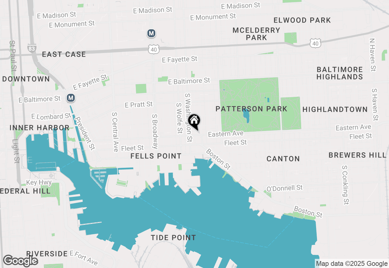 Map of 2022 Eastern Avenue, Baltimore, MD 21231