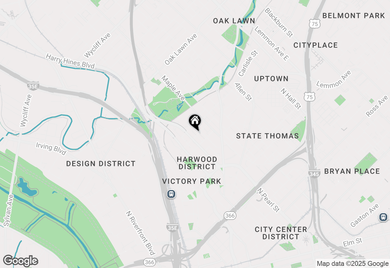 Map of 2201 Wolf Street #7208, Dallas, TX 75201