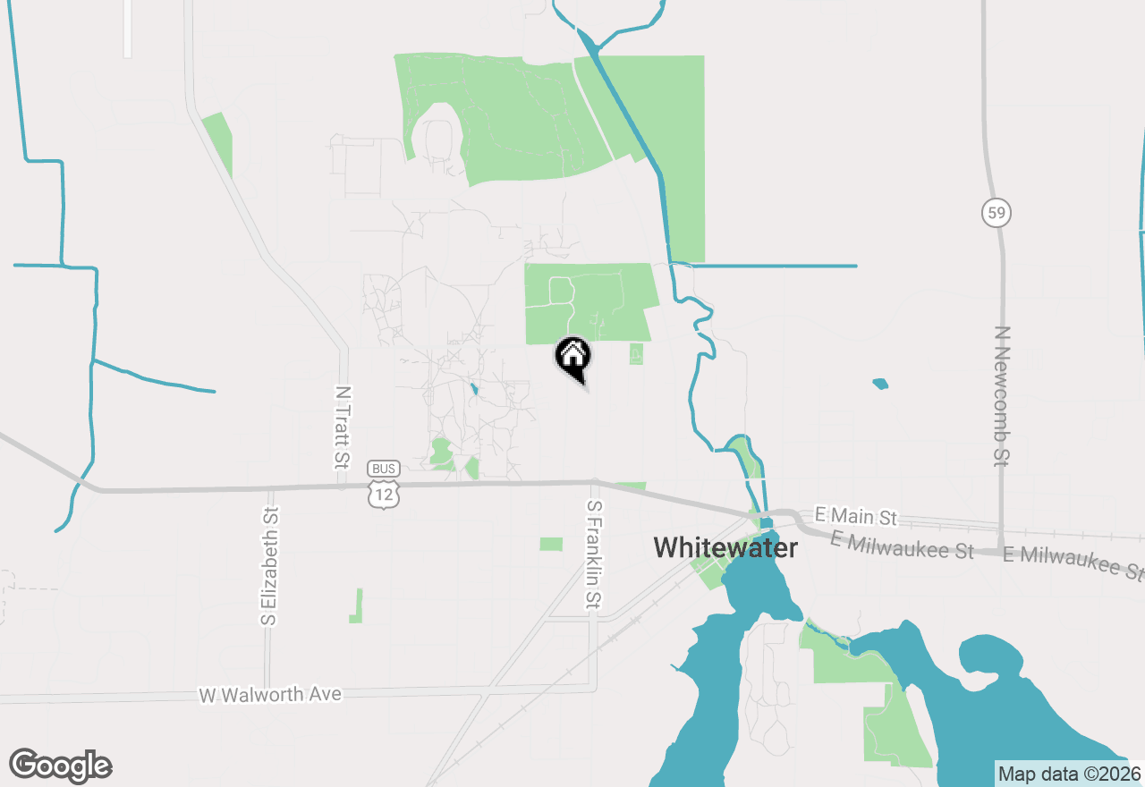 Map of 225 N Esterly Ave, Whitewater, WI 53190