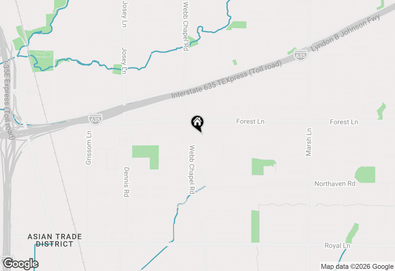 Map of 3117 Longbow Court, Dallas, TX 75229