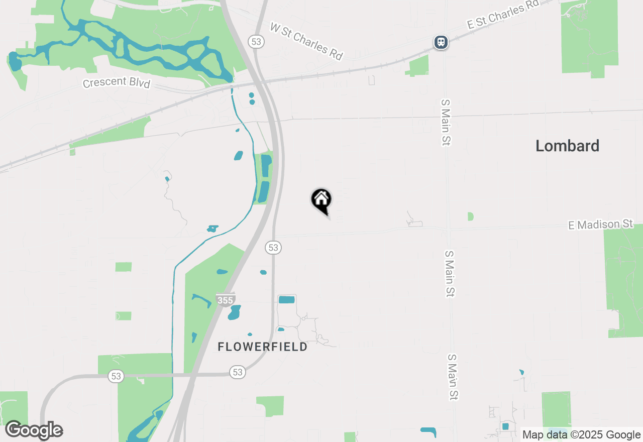 Map of 575 S Finley Road, Lombard, IL 60148