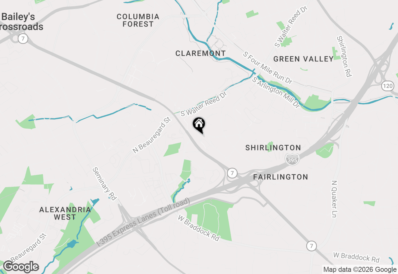 Map of 2911 S Dinwiddie Street #C2, Arlington, VA 22206
