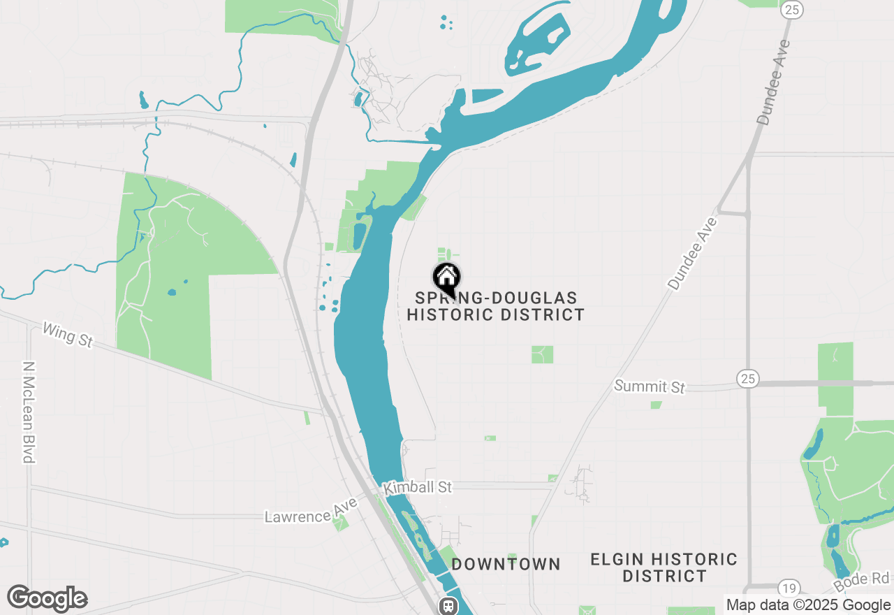 Map of 71 Lovell Street, Elgin, IL 60120