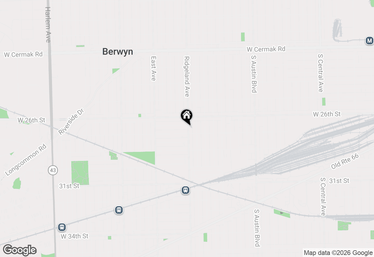 Map of 2632 Ridgeland Avenue, Berwyn, IL 60402