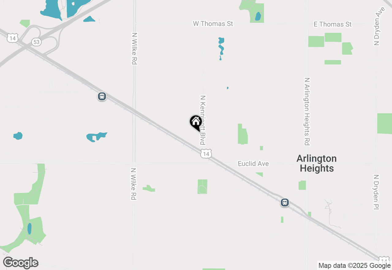 Map of 731 N Patton Avenue, Arlington Heights, IL 60004