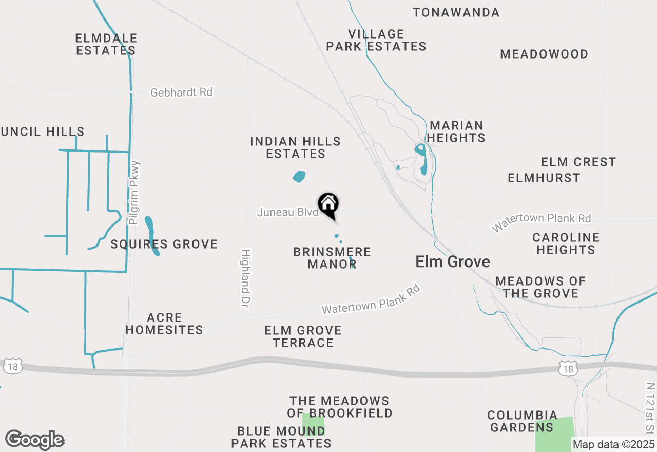 Map of 14225 Juneau Blvd, Elm Grove, WI 53122