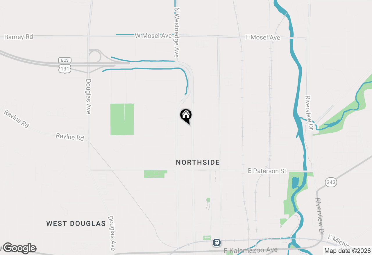 Map of 1628 Princeton Avenue, Kalamazoo, MI 49007