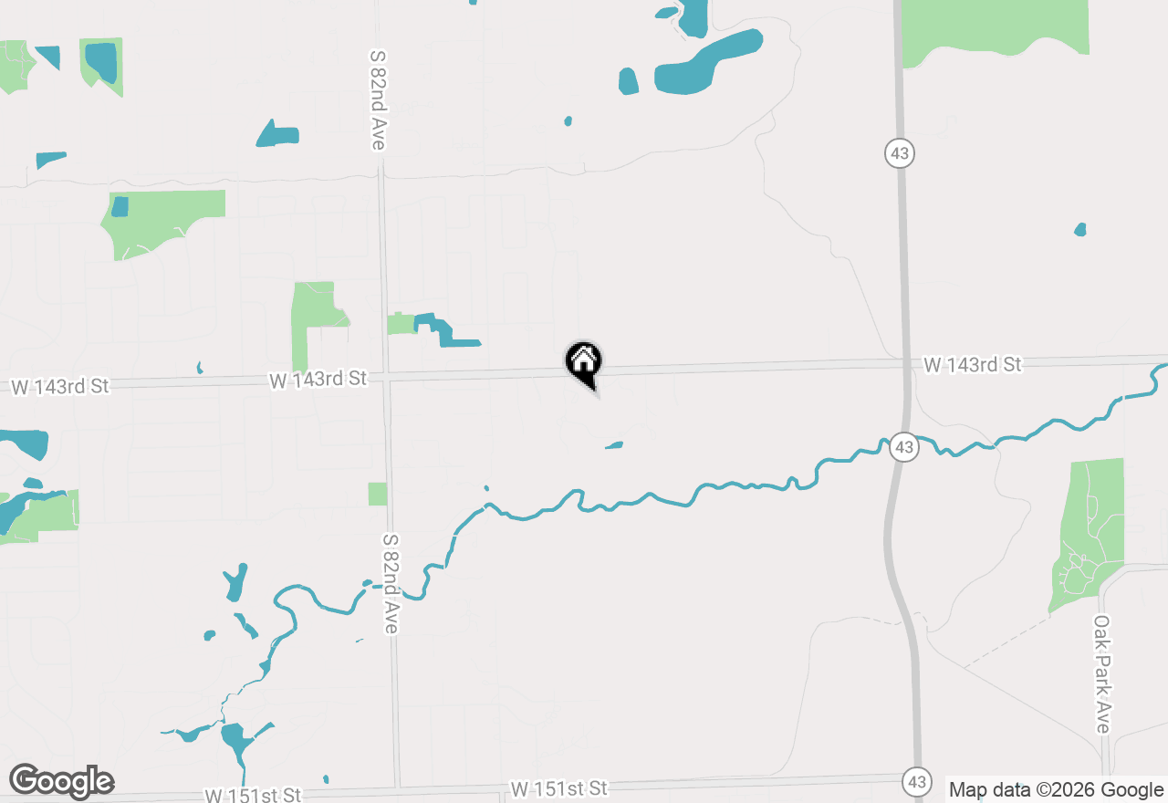 Map of 7817 W Emma Court, Orland Park, IL 60462