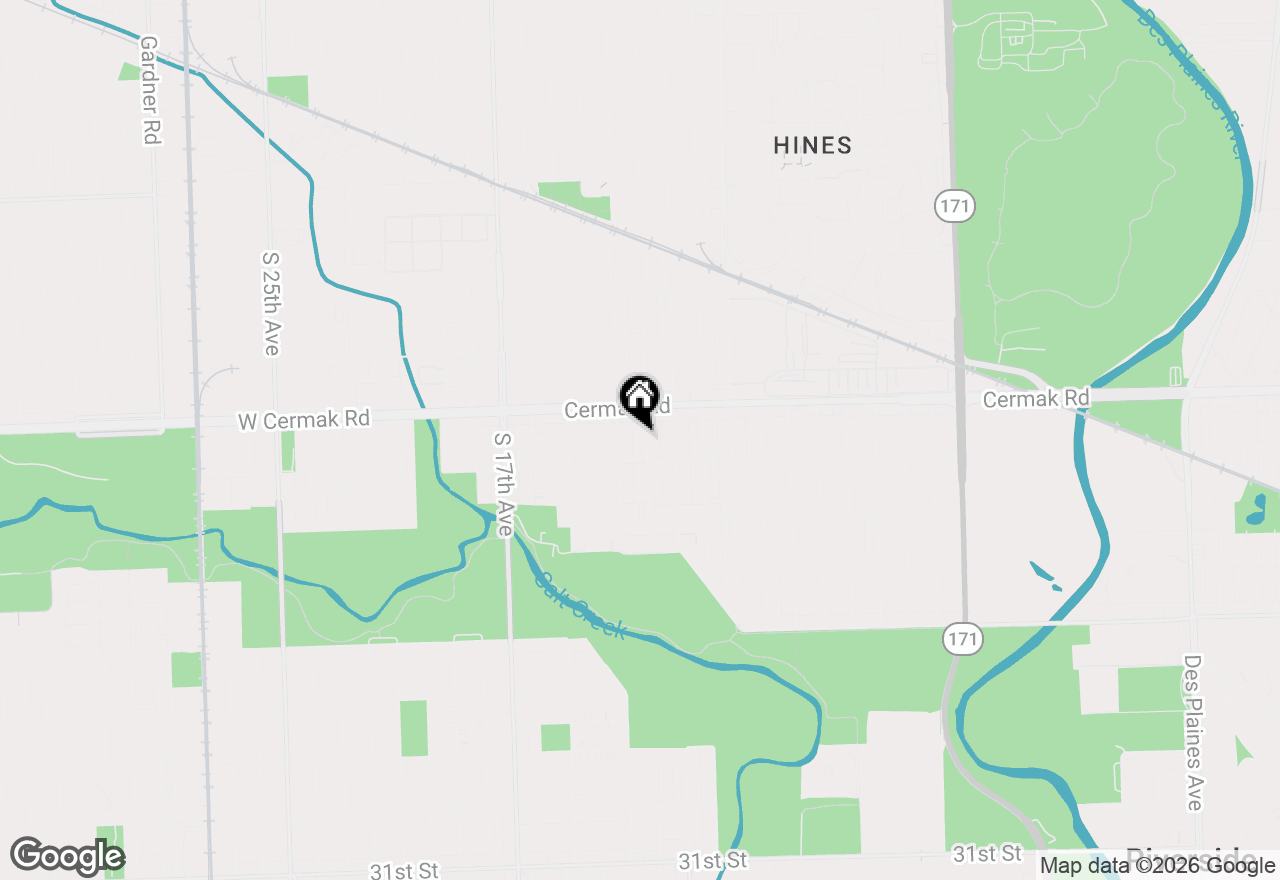 Map of 2234 S 12th Avenue, North Riverside, IL 60546