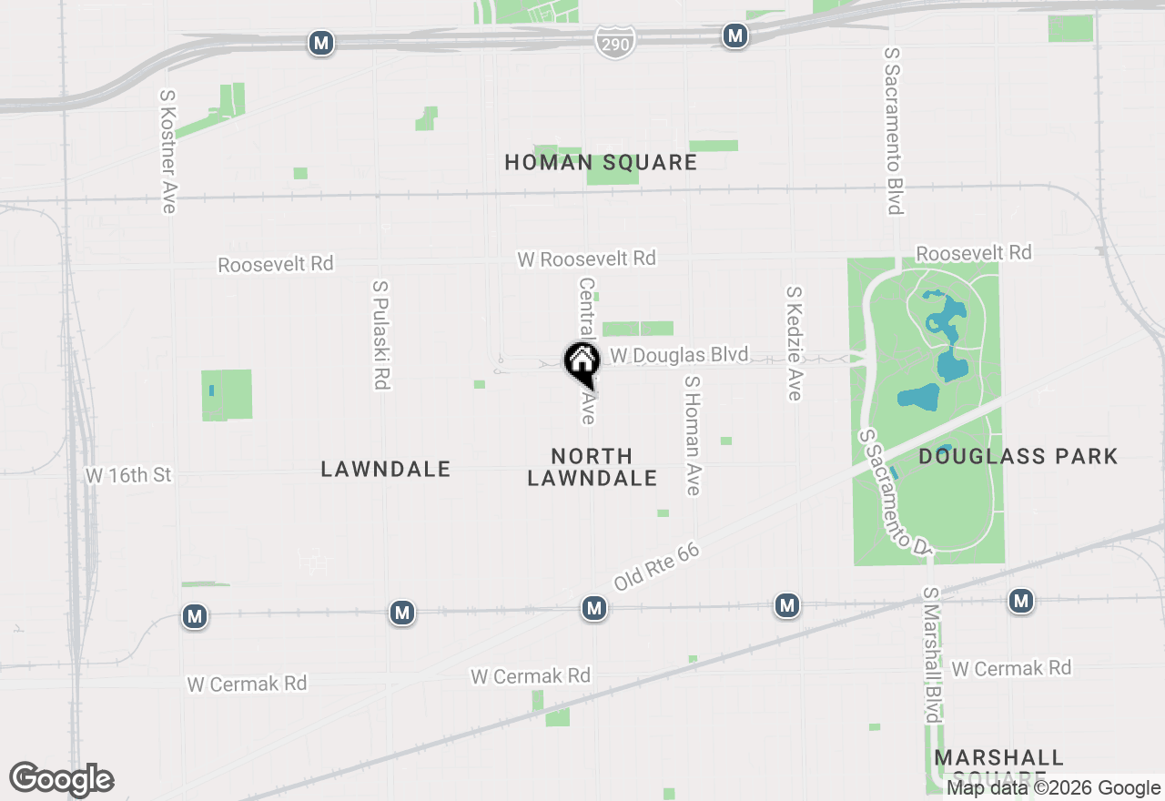 Map of 1434 S Central Park Avenue, Chicago, IL 60623