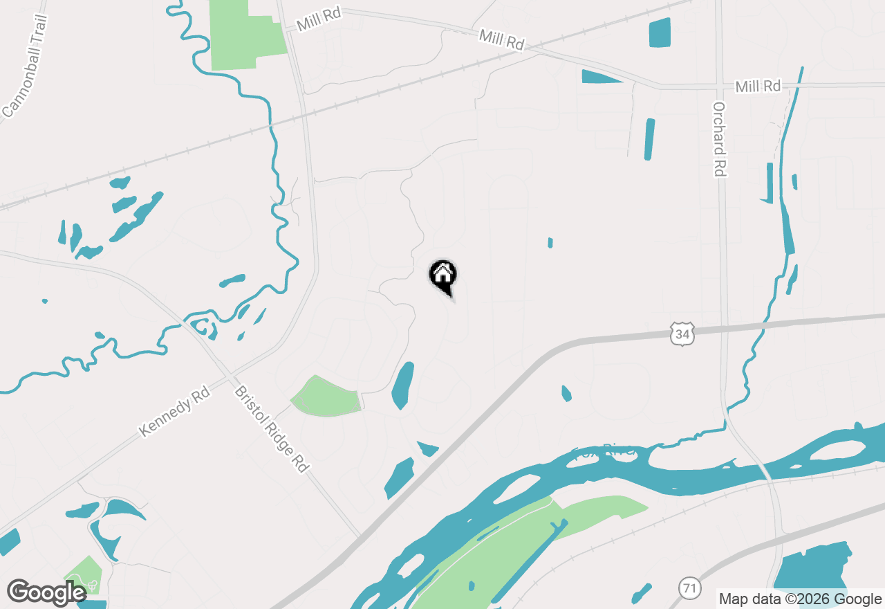 Map of 2951 Grande Trail, Yorkville, IL 60560