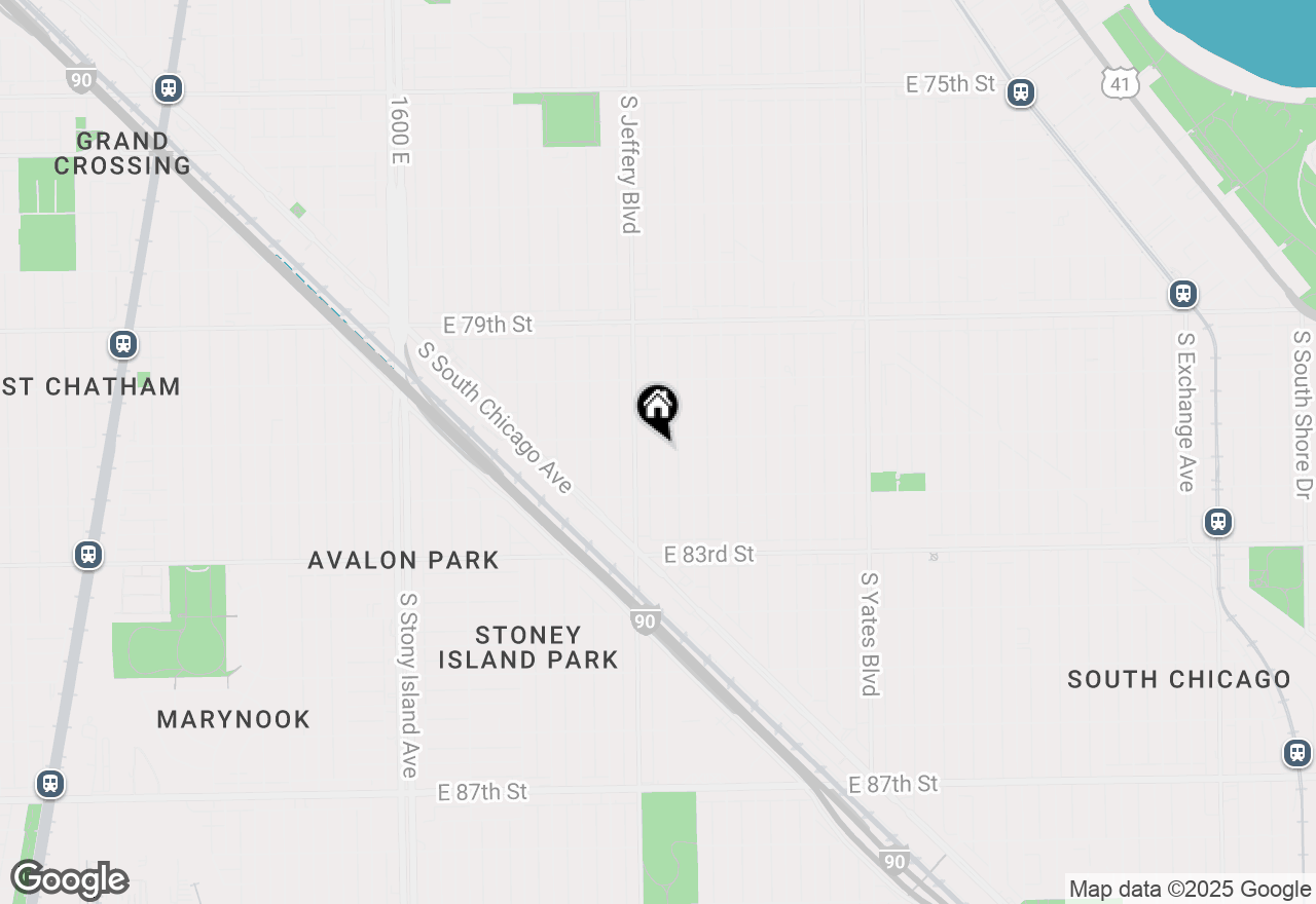 Map of 8110 S Chappel Avenue, Chicago, IL 60617