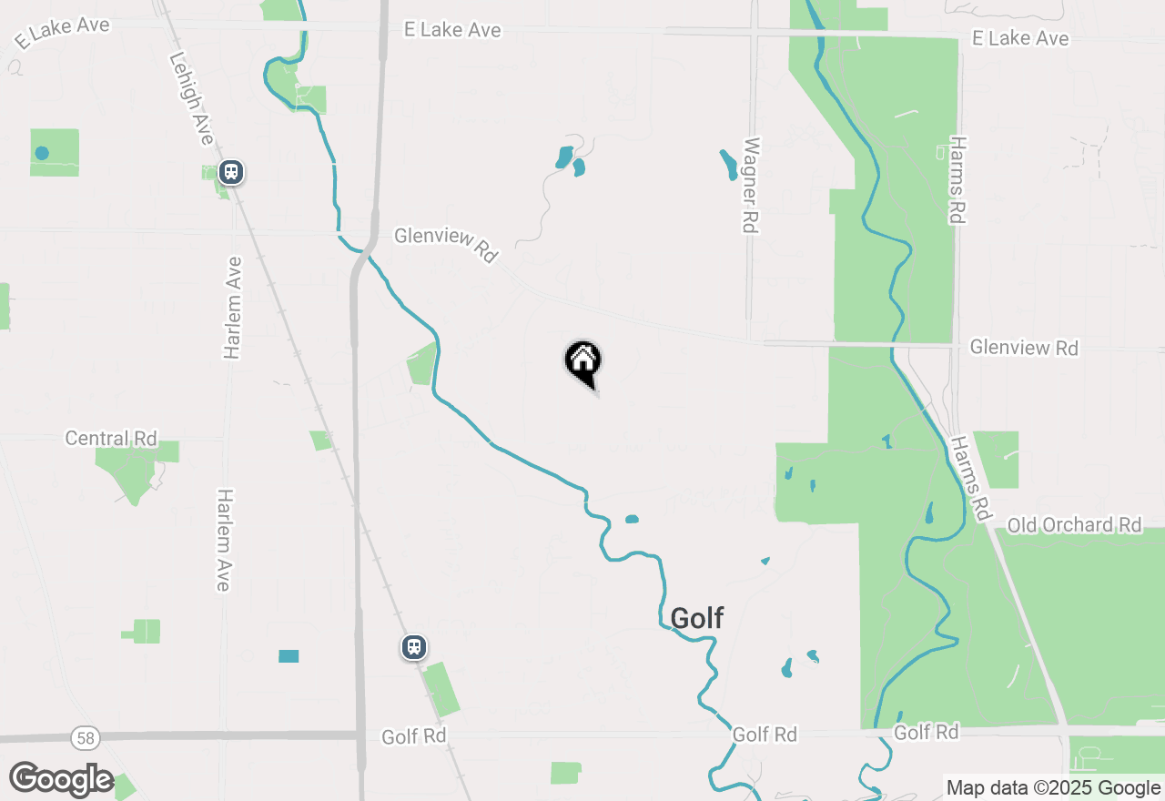 Map of 638 Glenayre Drive, Glenview, IL 60025