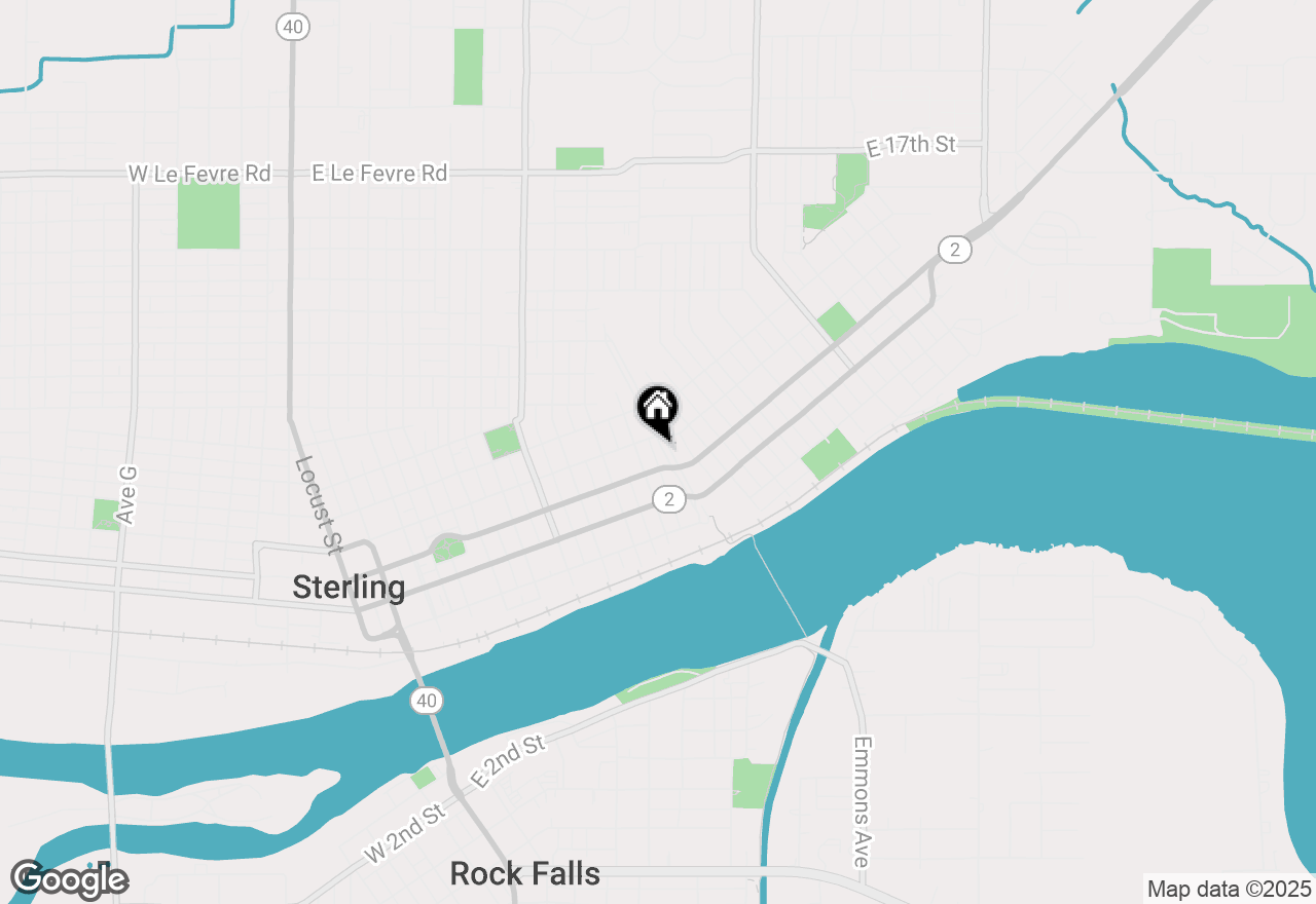 Map of 405 Broadway Avenue, Sterling, IL 61081