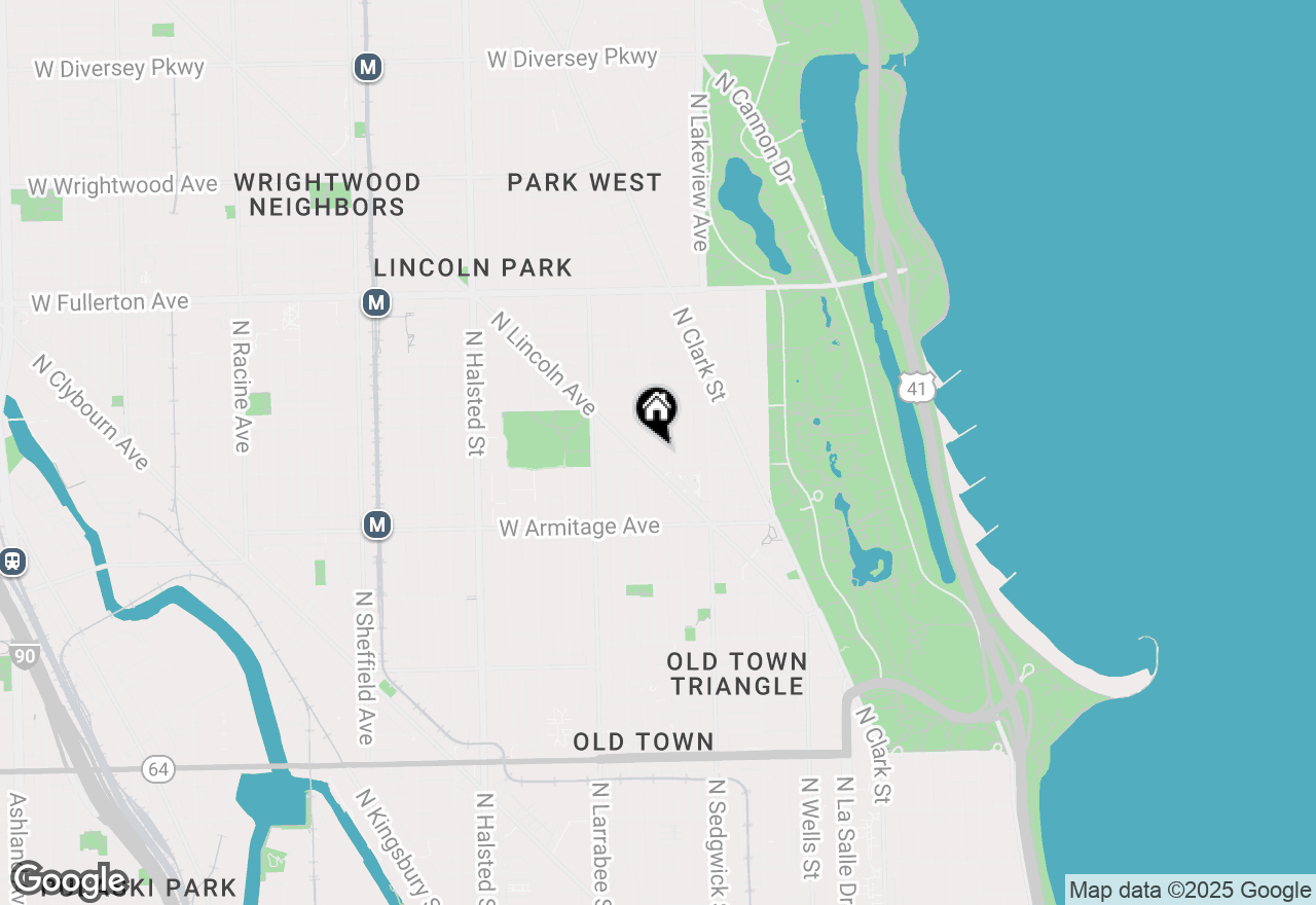 Map of 2111 N Cleveland Avenue #1, Chicago, IL 60614