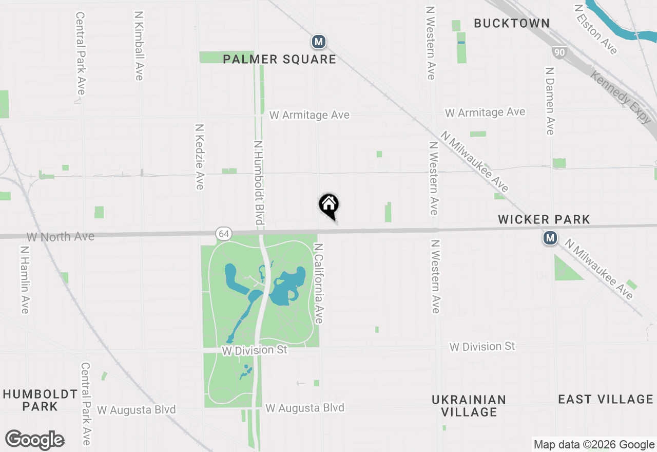 Map of 2740 W North Avenue #301, Chicago, IL 60647