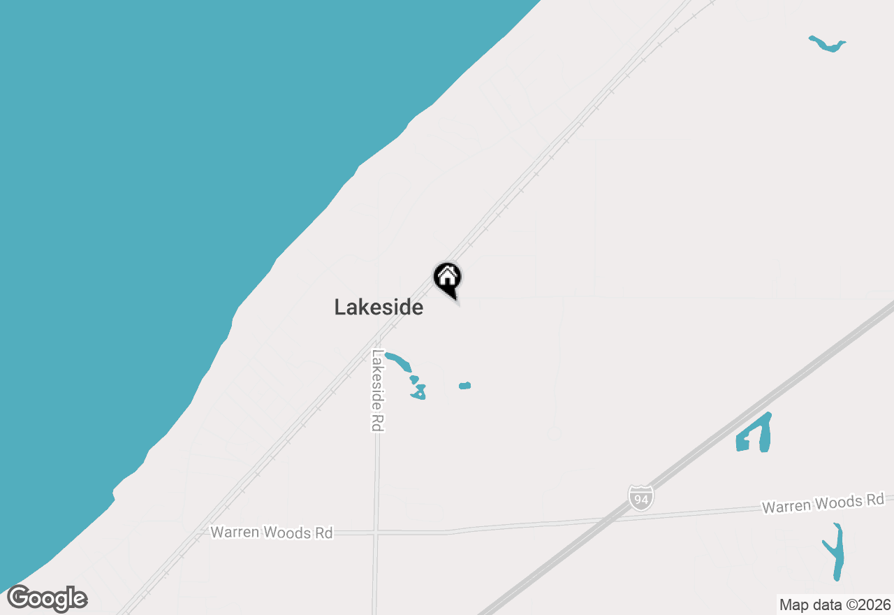 Map of 8716 W East Road, Lakeside, MI 49116