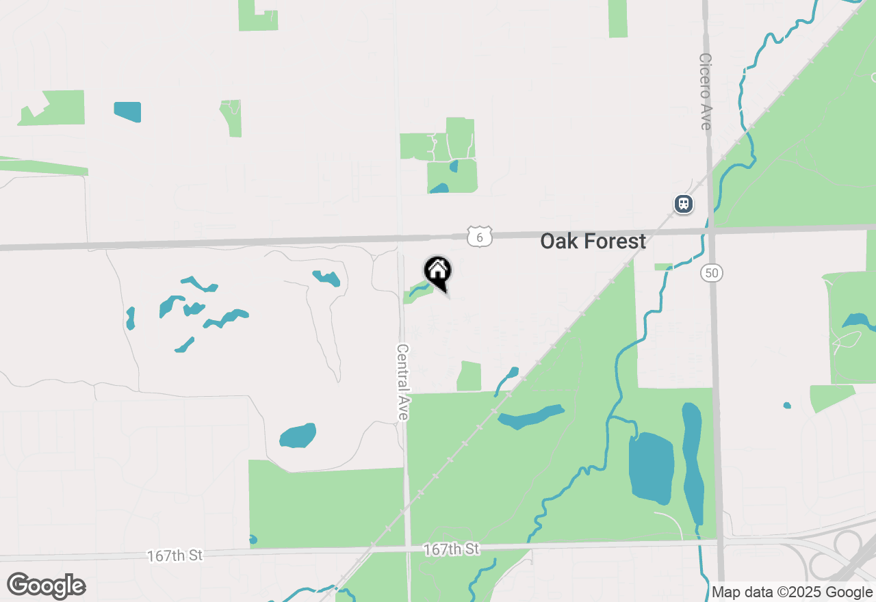 Map of 5460 Margie Lane, Oak Forest, IL 60452