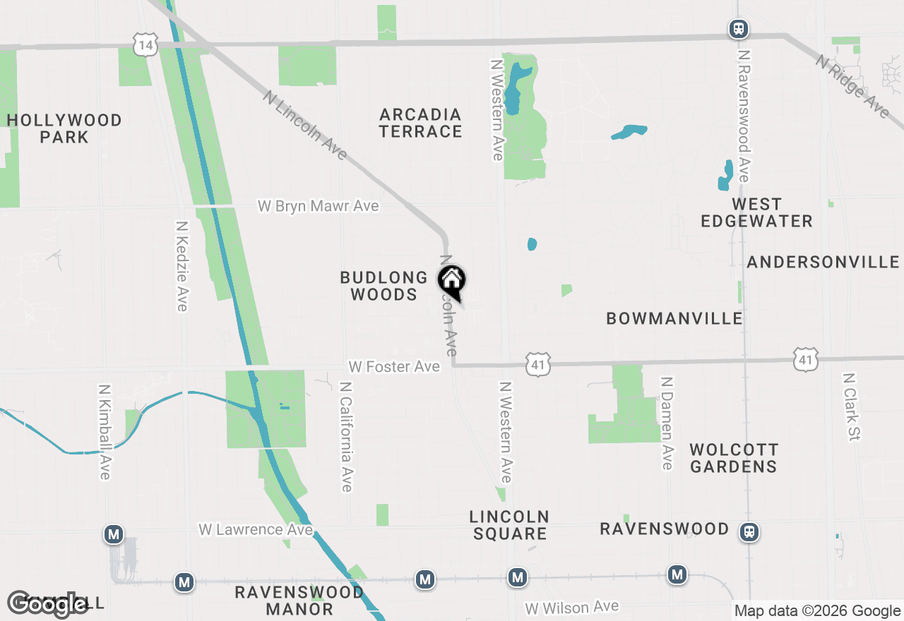 Map of 5321 N Lincoln Avenue #2E, Chicago, IL 60625