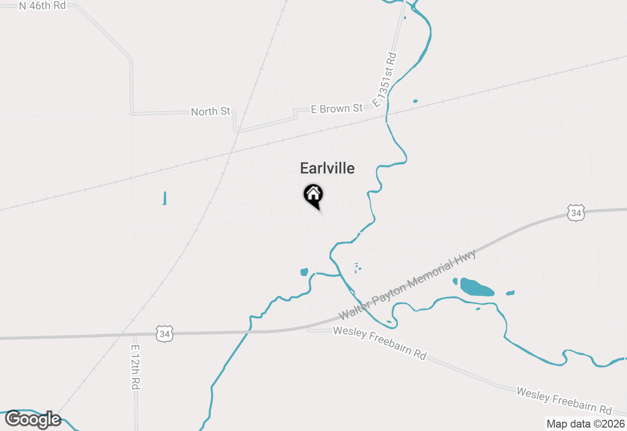 Map of 116 W Union Street, Earlville, IL 60518