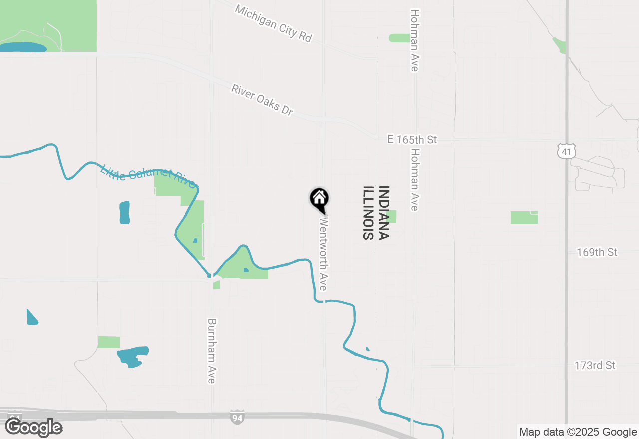 Map of (Address confidential), Calumet City, Illinois 60409